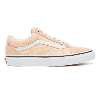 Vans Color Theory Old Skool Classic (Unisex) Mens Womens - Bleached Apricot/True White VA38G1U5Y Shoes