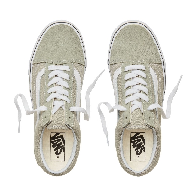Vans Color Theory Old Skool Classic (Unisex) Mens Womens - Desert Sage/True White VA38G1U62 Shoes