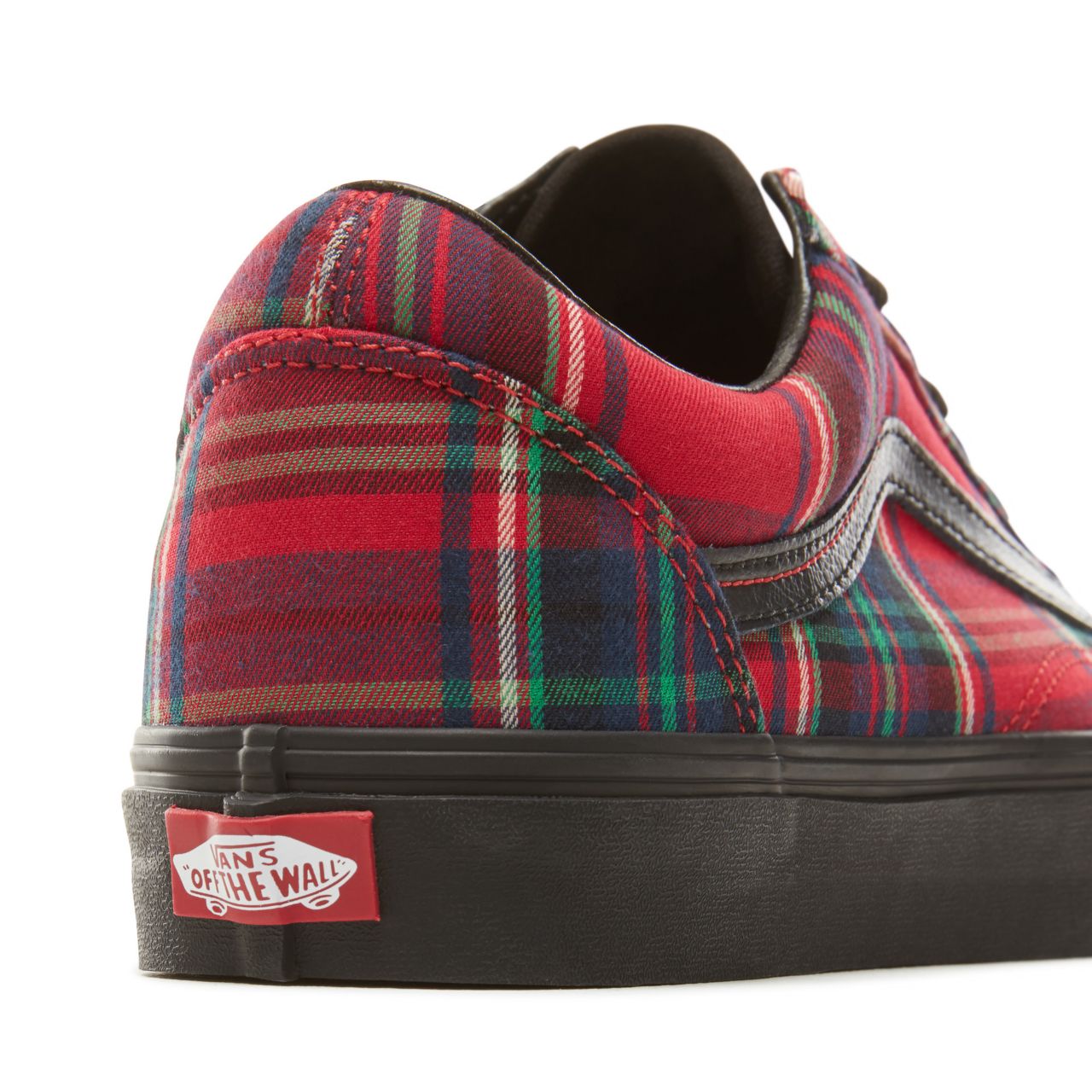 Vans Plaid Mix Old Skool Classic Mens Womens - (Plaid Mix) Red/Black VA38G1U5P Shoes