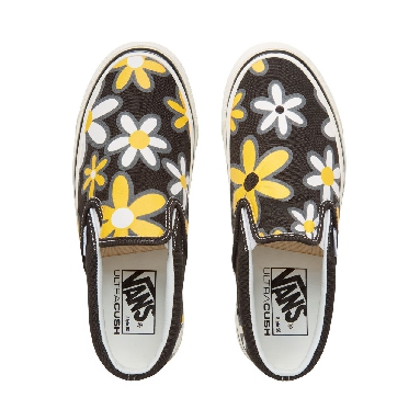 Vans Anaheim Factory Classic Slip-On 98 Classic Womens - (Anaheim Factory) Og Black/Flower Power VA3JEXU7X Shoes