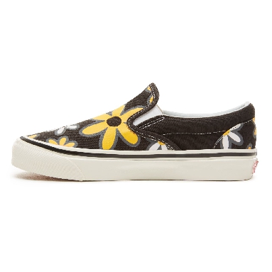 Vans Anaheim Factory Classic Slip-On 98 Classic Womens - (Anaheim Factory) Og Black/Flower Power VA3JEXU7X Shoes