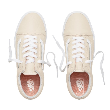 Vans Leather Old Skool Classic Womens - (Leather) Sand Dollar VA38G1UA8 Shoes