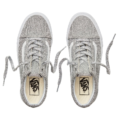 Vans Lurex Glitter Old Skool Classic Womens - (Lurex Glitter) Silver/True White VA38G1UAW Shoes