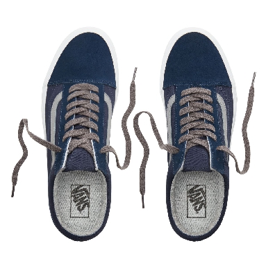 Vans Jersey Lace Old Skool Classic Mens Womens - (Jersey Lace) Dress Blues/Gray VN0A38G1UNJ Shoes