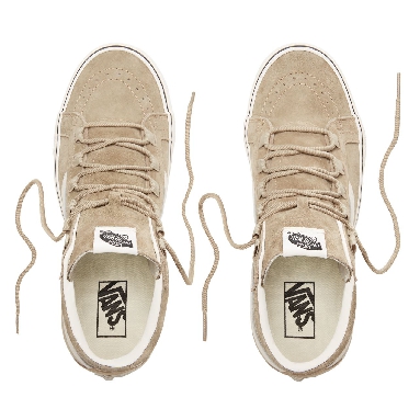 Vans Suede Sk8-Hi Reissue Ghillie Classic Mens Womens - (Pig Suede) Slate Green/Marshmallow VN0A3ZCHUQS Shoes