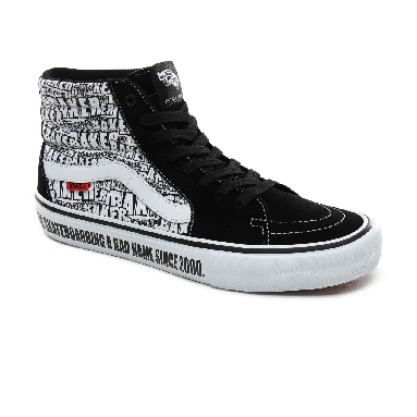 Vans x Baker Sk8-Hi Pro Classic Mens Womens - (Baker) Black/White VN0A45JDV0B Shoes
