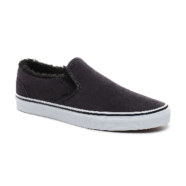 Vans Suede Sherpa Classic Slip-On Classic Mens Womens - (Suede Sherpa) obsidian/black VN0A4BV3TC1 Shoes