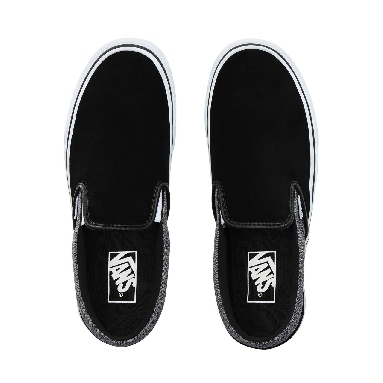 Vans Suede Classic Slip-On Classic Mens Womens - (Suede) Suiting/Black VN0A4BV3V3E Shoes