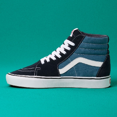 Vans Classic Comfycush Sk8-Hi Classic Mens Womens - (Classic) Navy/Steve Navy VN0A3WMBVNT Shoes