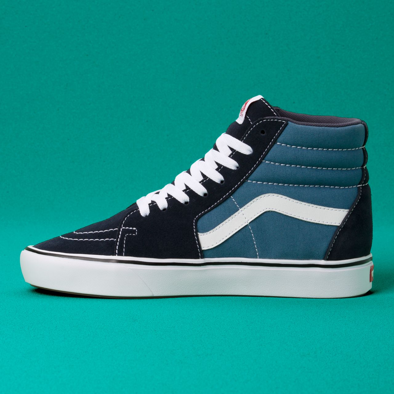 Vans Classic Comfycush Sk8-Hi Classic Mens Womens - (Classic) Navy/Steve Navy VN0A3WMBVNT Shoes