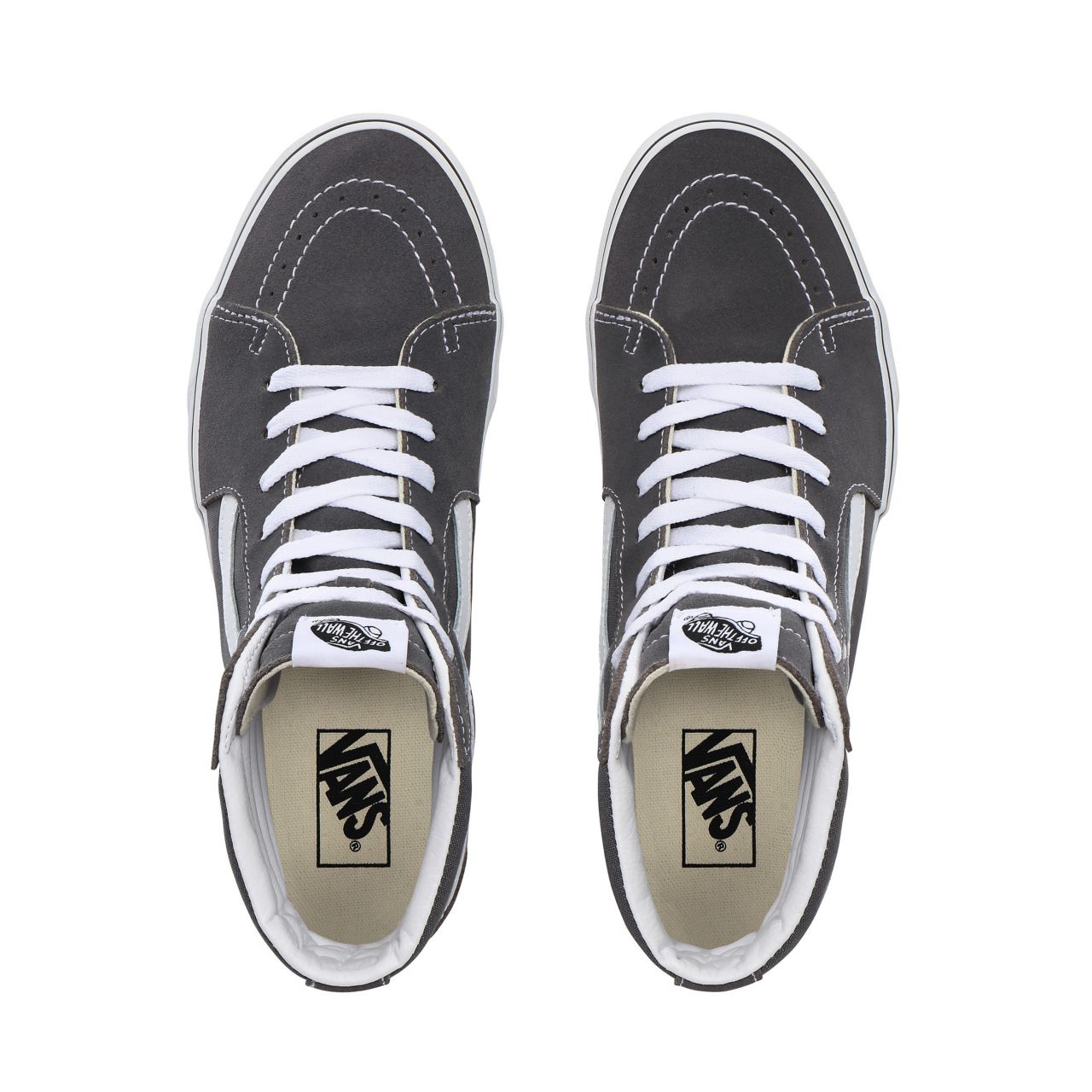 Vans Sk8-Hi Classic Mens Womens - Pewter/True White VN0A4BV6195 Shoes
