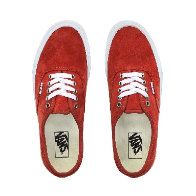 Vans Pig Suede Authentic Classic Mens Womens - (Pig Suede) Burnt brick/True White VN0A2Z5IV75 Shoes