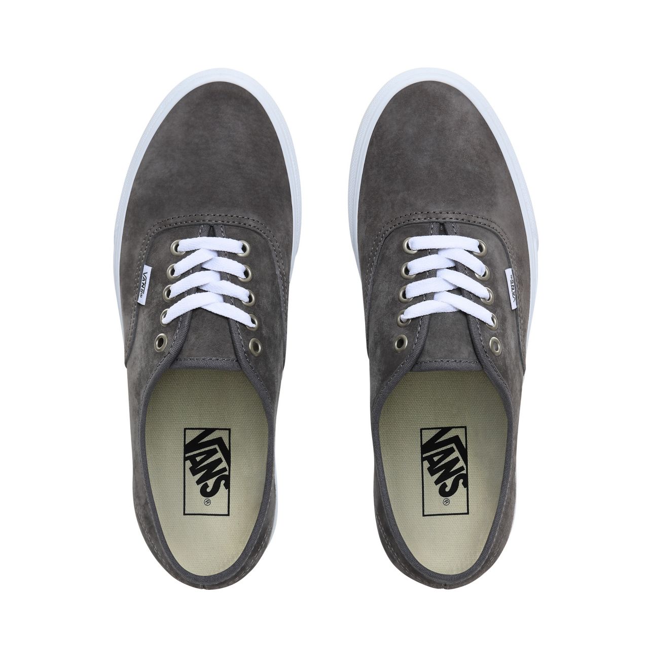 Vans Pig Suede Authentic Classic Mens Womens - (Pig Suede) Pewter/True White VN0A2Z5ITIL Shoes