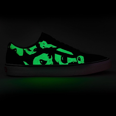 Vans Alien Ghosts Old Skool Classic Mens Womens - (Alien Ghosts) black/true white VN0A4BV5TB1 Shoes
