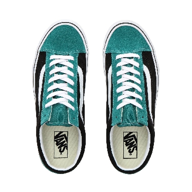 Vans Vintage Suede Style 36 Classic Mens Womens - (Vintage Suede) Tidepool/Black VN0A3DZ3XMR Shoes