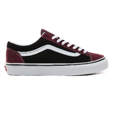 Vans Vintage Suede Style 36 Classic Mens Womens - (Vintage Suede) Prune/Black VN0A3DZ3XMQ Shoes