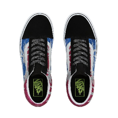 Vans After Dark Old Skool Platform Classic Womens - (After Dark) summer leaf/true white VN0A3B3UTRC Shoes