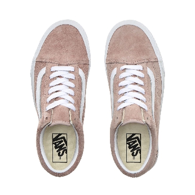 Vans Pig Suede Old Skool Classic Womens - (Pig Suede) Shadow Gray/True White VN0A4BV5V79 Shoes