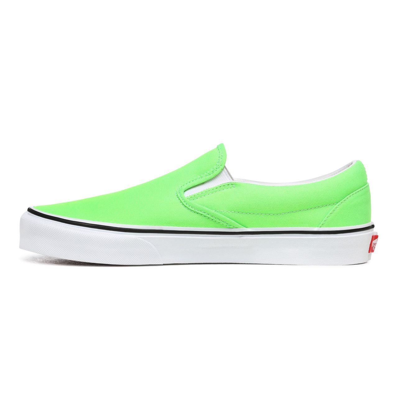 Vans Neon Classic Slip-On Green Classic Mens Womens - (Neon) Green Gecko/True White VN0A4U38WT5 Shoes