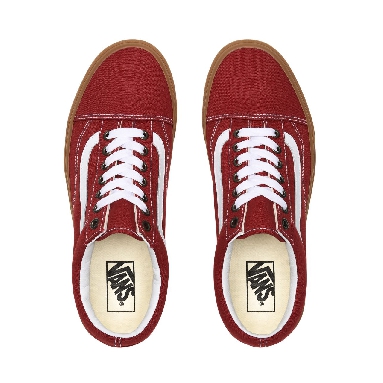 Vans Gum Old Skool Red Classic Mens Womens - (Gum) Rosewood/True White VN0A4U3BWZ0 Shoes