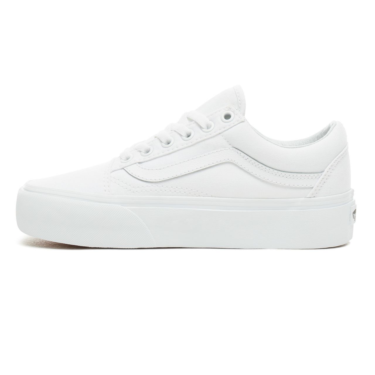 Vans Old Skool Platform White Classic Womens - True White VN0A3B3UW00 Shoes